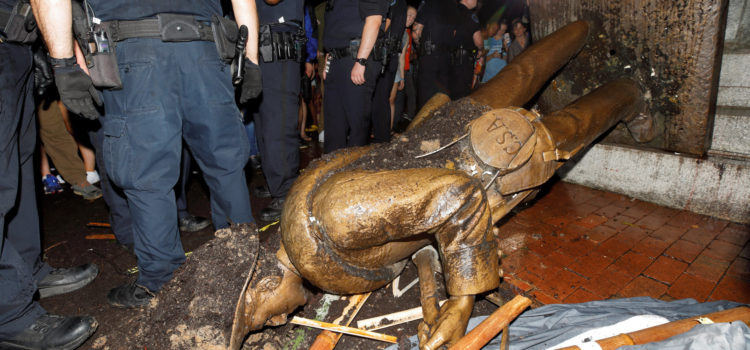 Far-left groups are hosting a conference on how to tear down statues